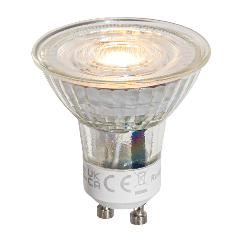 foto del prodotto lampadina led gu10 50mm trasparente 1w 80 lm 2200k luedd