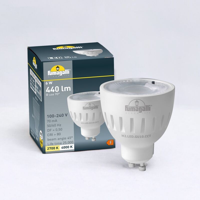 foto del prodotto lampadina led gu10 6w cct fumagalli