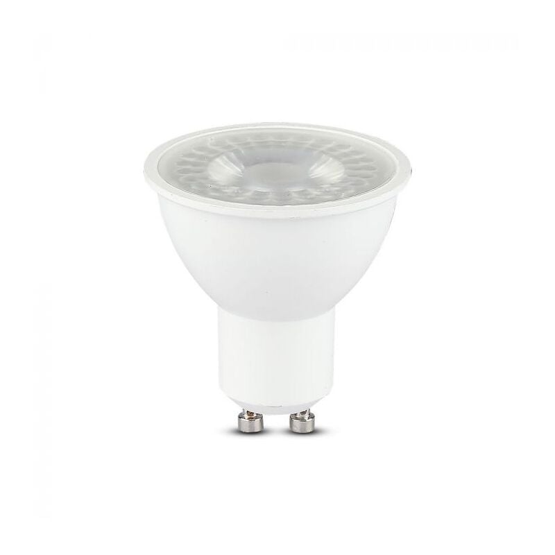 foto del prodotto lampadina led gu10 7.5w faretto spotlight smd chip samsung v tac vt 292 bianco caldo