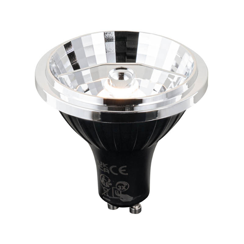 foto del prodotto lampadina led gu10 dimmerabile a 3 livelli in kelvin 70mm 6w 500 lm 2200 3600k luedd