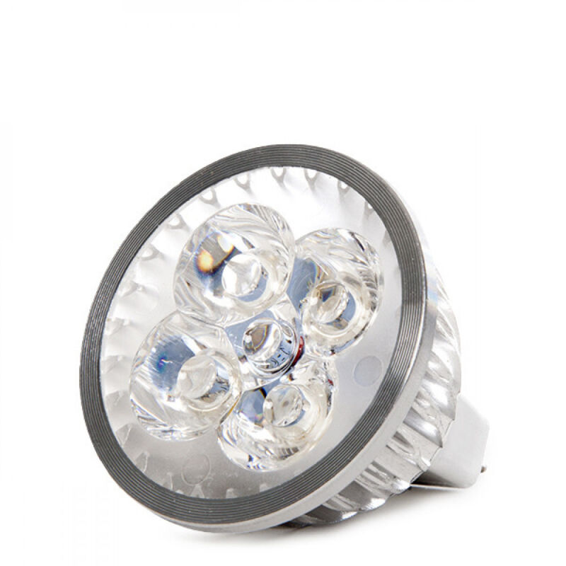 foto del prodotto lampadina led gu5.3 4w 300lm 6000 k mr16 24v epistar 40.000h ca mr16 24v 4w cw 