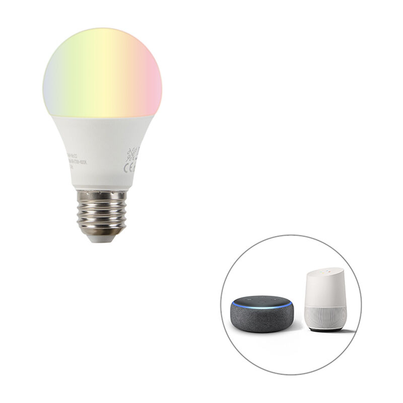 foto del prodotto lampadina led intelligente e27 rgbw a60 9w 806 lm 2200 4000k luedd