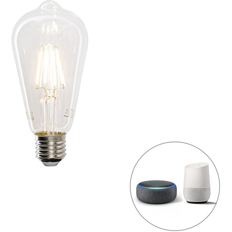 foto del prodotto lampadina led intelligente e27 st64 4,5w 470lm 1800 4000k luedd