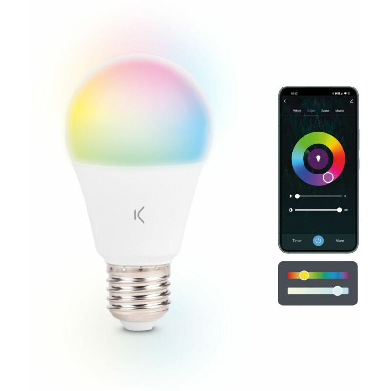 foto del prodotto lampadina led ksix e27 9w f