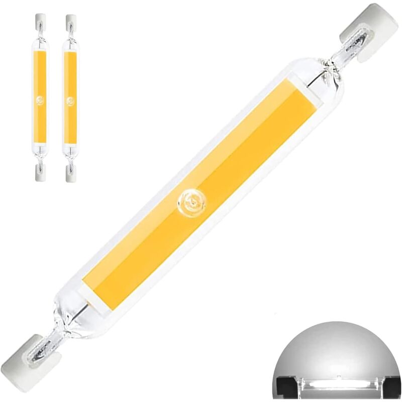 foto del prodotto lampadina led lablanc r7s 118 mm 20 w dimmerabile, luce naturale 4500 k 500 lm, tubi led r7s cob per faretti, sostituzione lineare per lampada