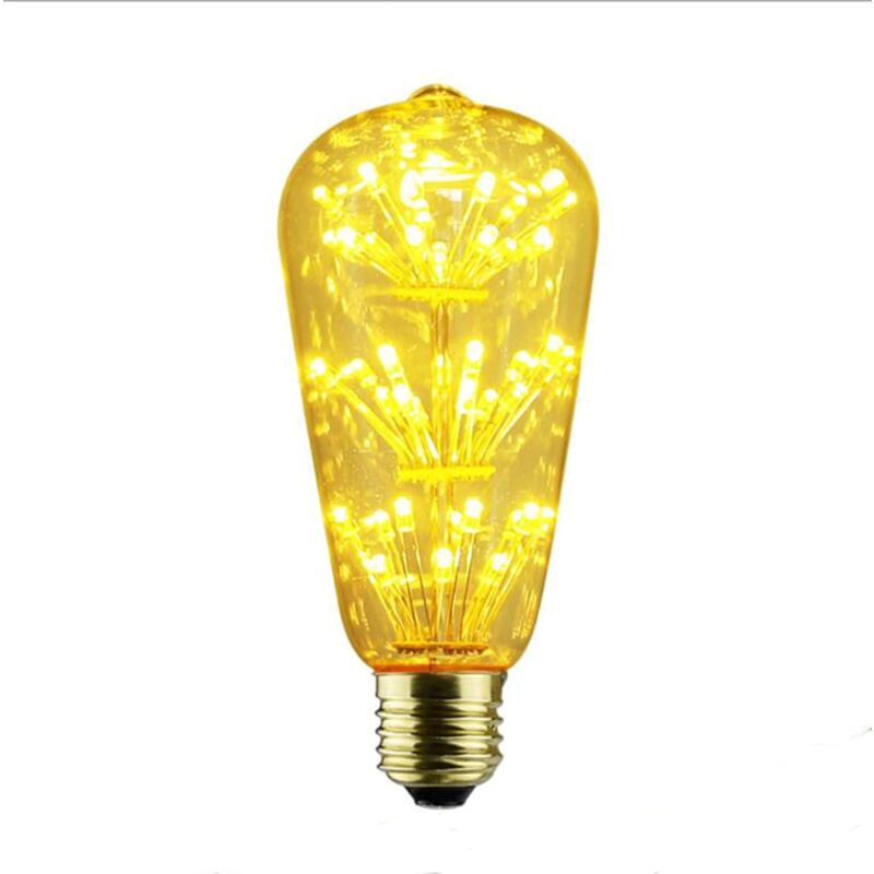 foto del prodotto lampadina led, lampadina fuochi d artificio cielo stellato 2200k bianco caldo retr cielo stellato luce adatta per feste di natale, bar