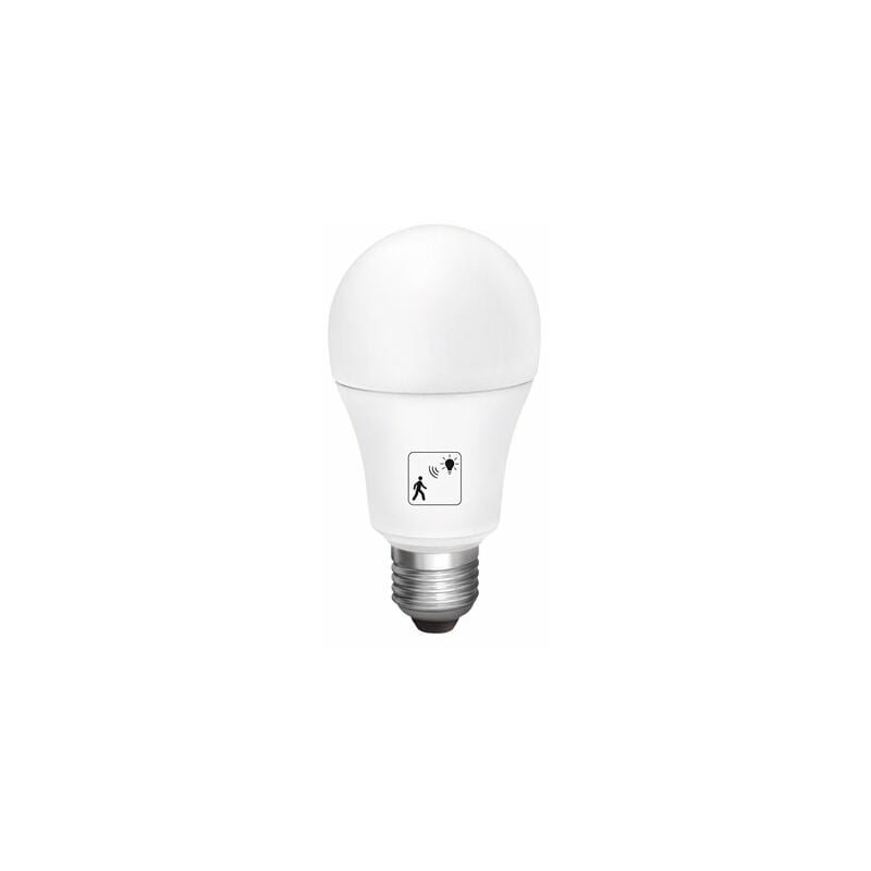 foto del prodotto lampadina led matel con sensore di movimento e27 10w freddo