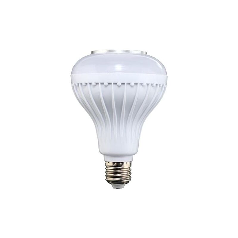 foto del prodotto lampadina led multicolore rgb e27 con altoparlante bluetooth, 16 colori che cambiano con telecomando, compatibile con android e ios, lampadina
