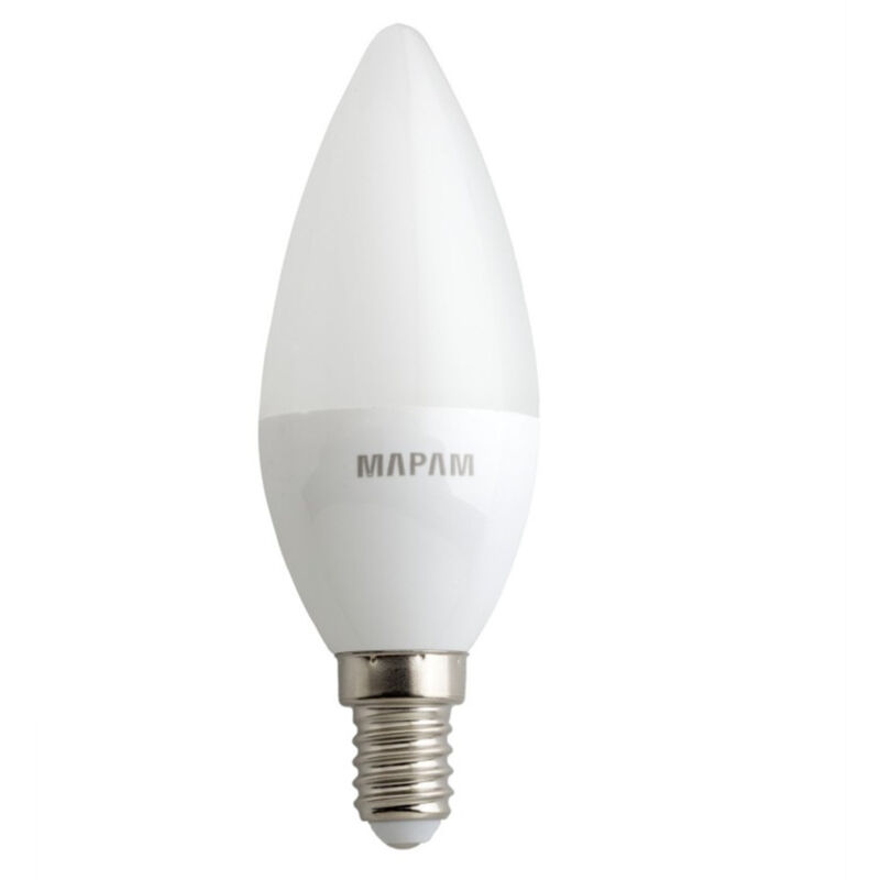 foto del prodotto lampadina led oliva opaco attacco e14 3 watt luce fredda 6500k alta qualit 00517 trade shop traesio