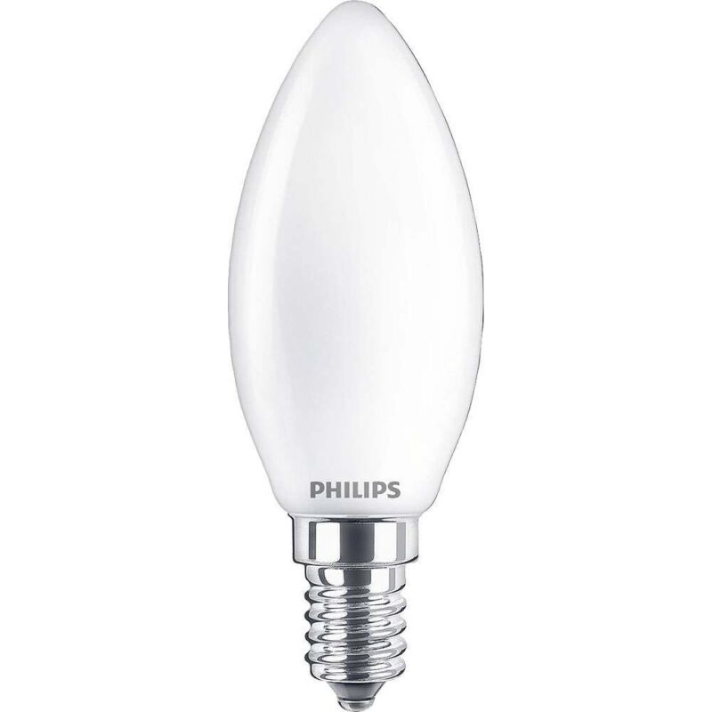 foto del prodotto lampadina led oliva philips satinata 2,2 w (25 w) e14 2.700k