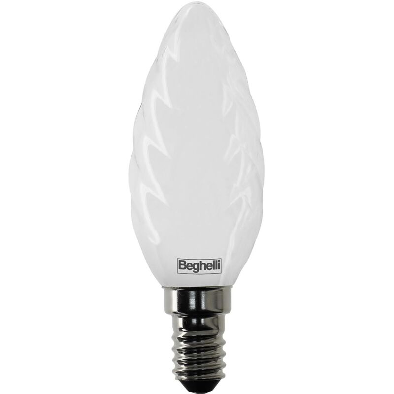 foto del prodotto lampadina led opale tortiglione 4w e14 6500k