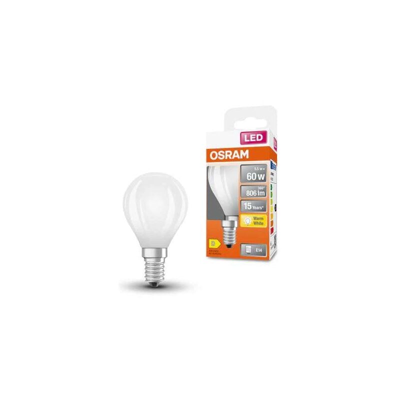 foto del prodotto lampadina led osram star classic p 60 filamento, luce calda e14