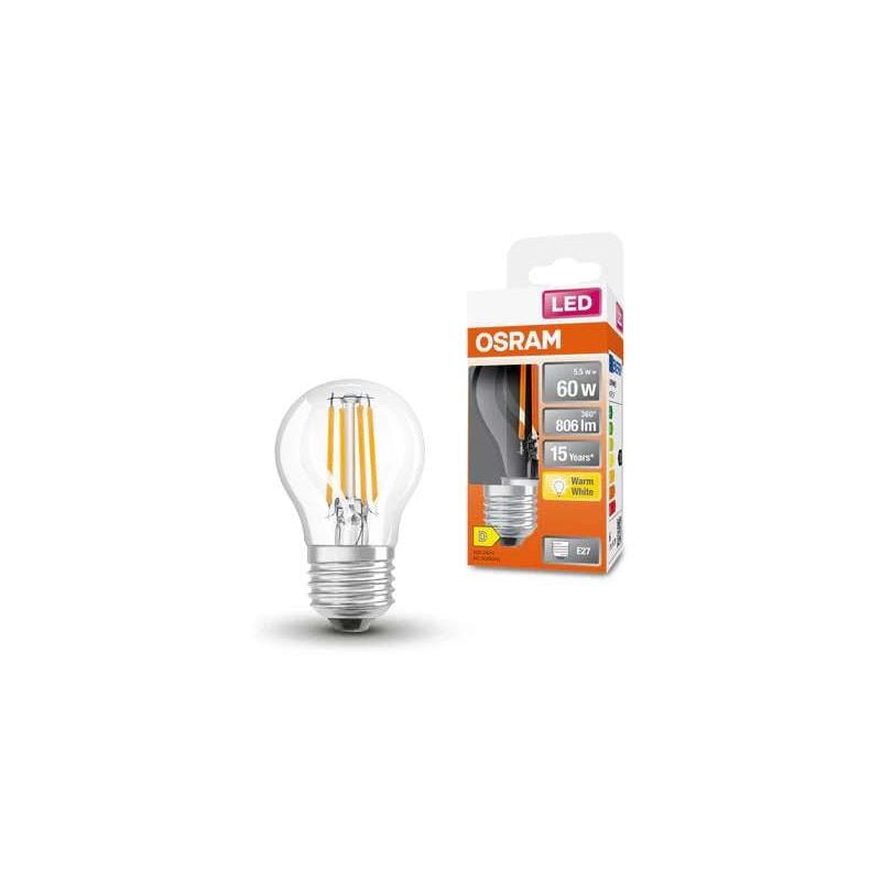 foto del prodotto lampadina led osram star classic p60 filamento luce calda e27