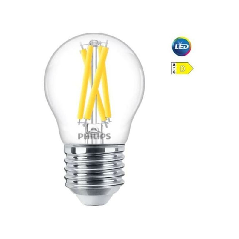 foto del prodotto lampadina led p45 philips 3,4w e27 2200-2700k - mllus40927