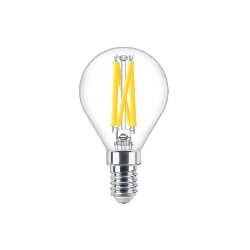 foto del prodotto lampadina led p45 philips e14 3,4w 2200 2700k mllus40927e14