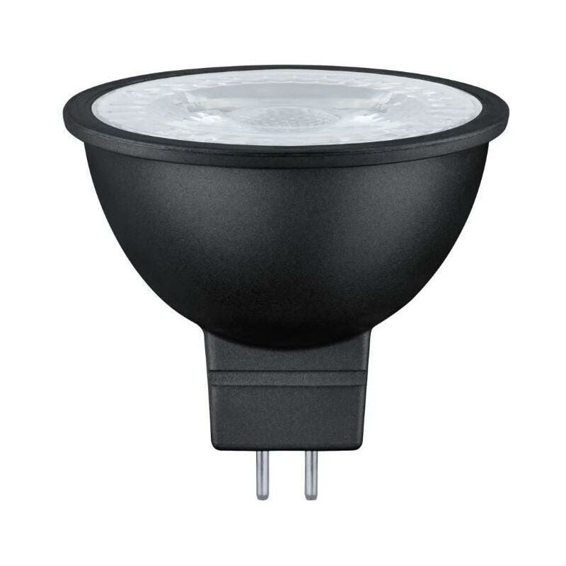 foto del prodotto lampadina led paulmann 6,5w gu5,3 2700k 12v nero opaco 28757