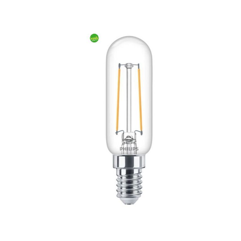foto del prodotto lampadina led philips trasparente 2,1 w 25 w e14 2.700 k 