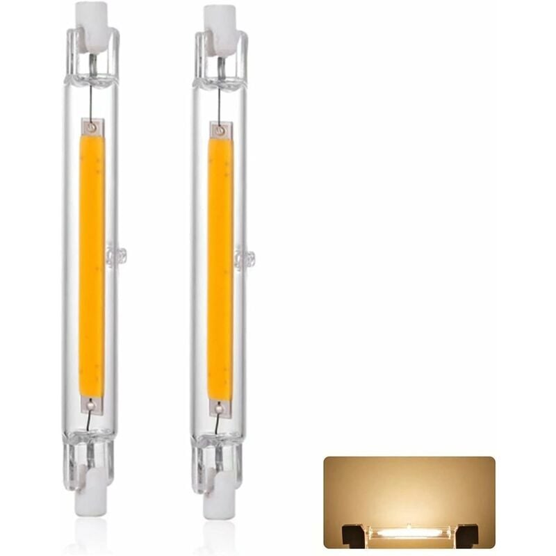 foto del prodotto lampadina led r7s 118 mm 20 w dimmerabile, bianco caldo 3000 k 3000 lm, sostituzione lineare lampada alogena j118 300 w, illuminazione a 360 gradi,