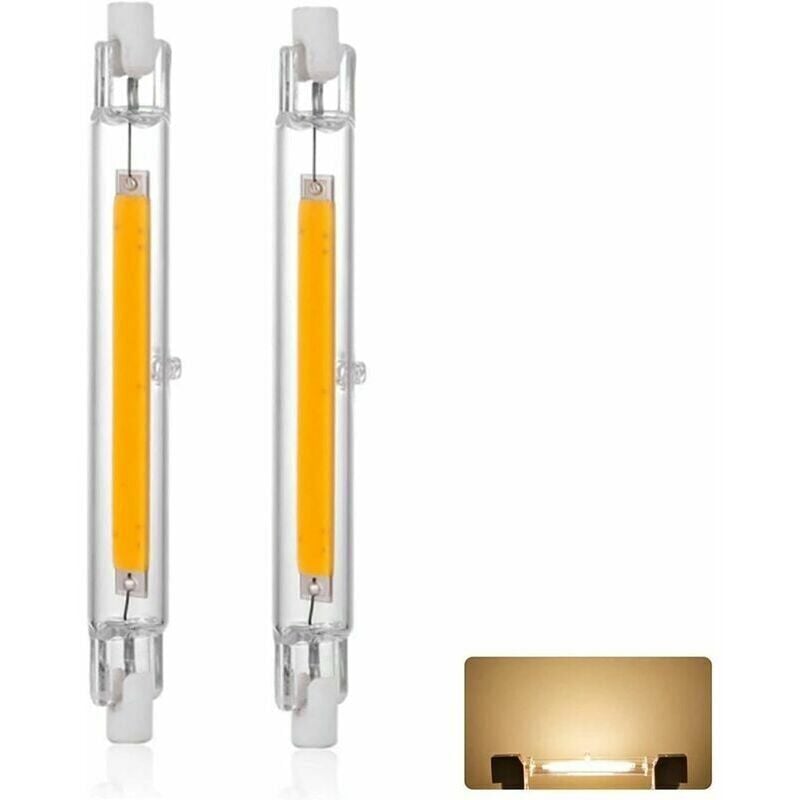 foto del prodotto lampadina led r7s 118mm 20w dimmerabile, bianco caldo 3000k 3000lm, sostituzione lineare lampada alogena j118 20w, illuminazione a 360 gradi, nessuno