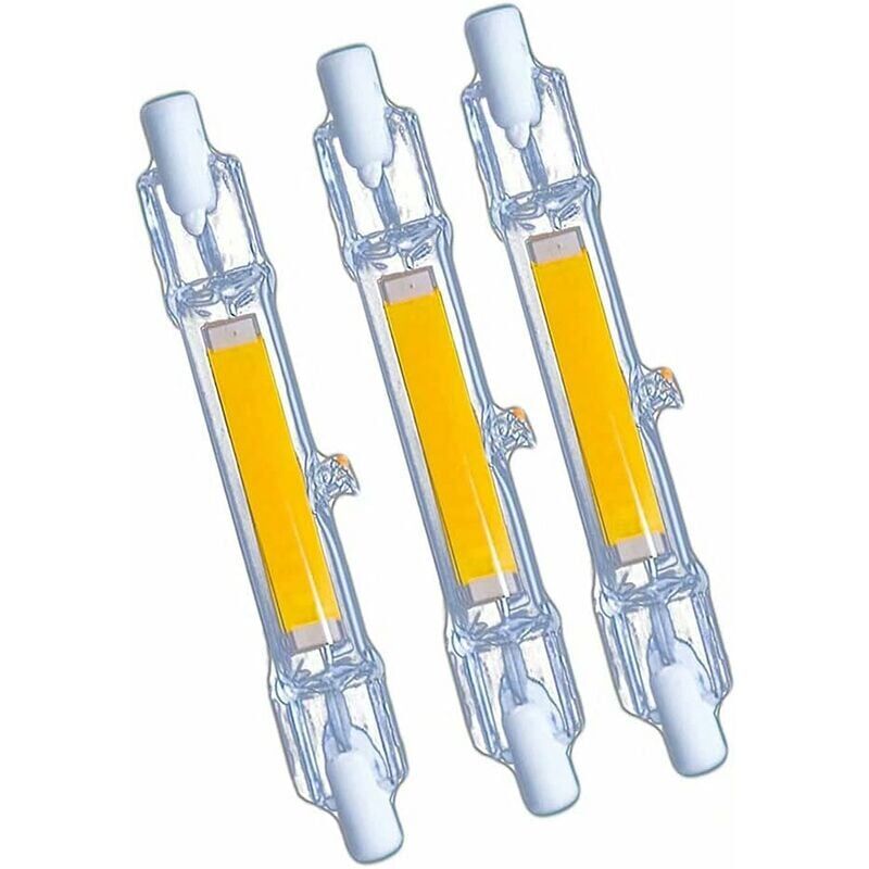 foto del prodotto lampadina led r7s 118mm, lampada lineare a doppia estremit da 00w j118 220v 3000 lumen equivalente alogena bianco naturale 4000k per faretto,