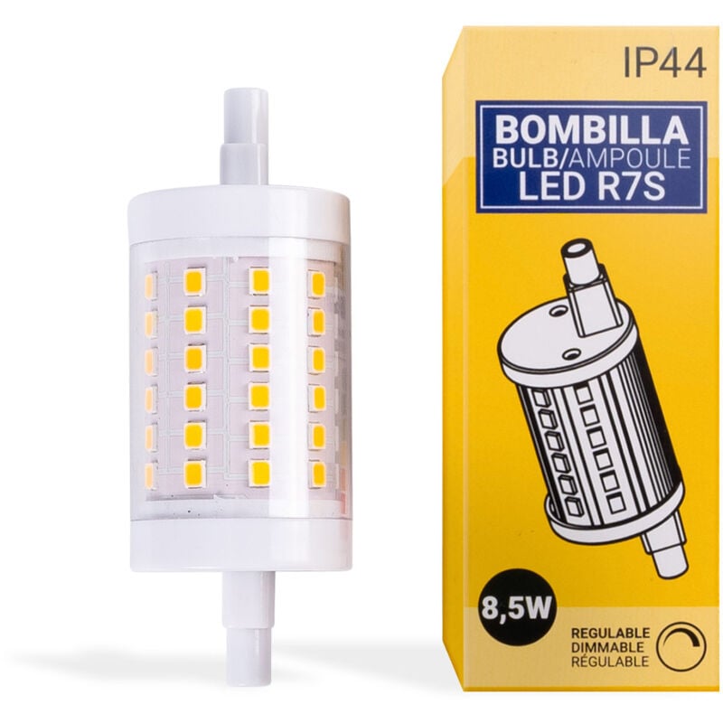 foto del prodotto lampadina led r7s 78mm - dimmerabile - 1100lm - 8,5w - bianco caldo