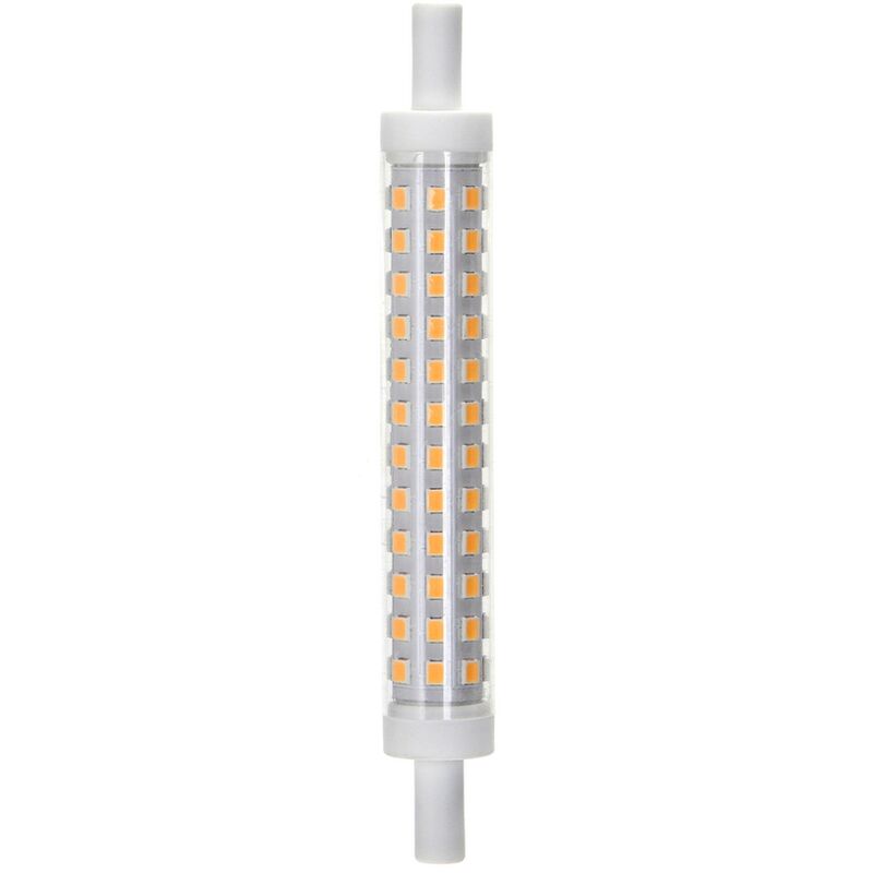 foto del prodotto lampadina led r7s lineare 118mm 9w smd bianco caldo 3000k aigostar
