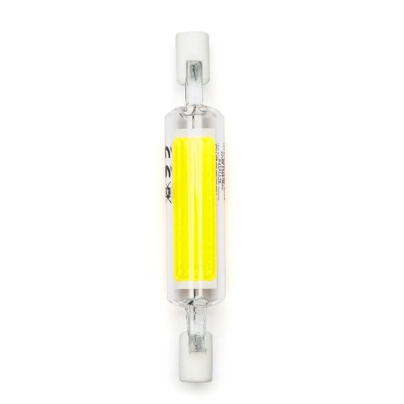 foto del prodotto lampadina led r7s lineare 78mm 4,5w cob in vetro bianco freddo 6500k aigostar