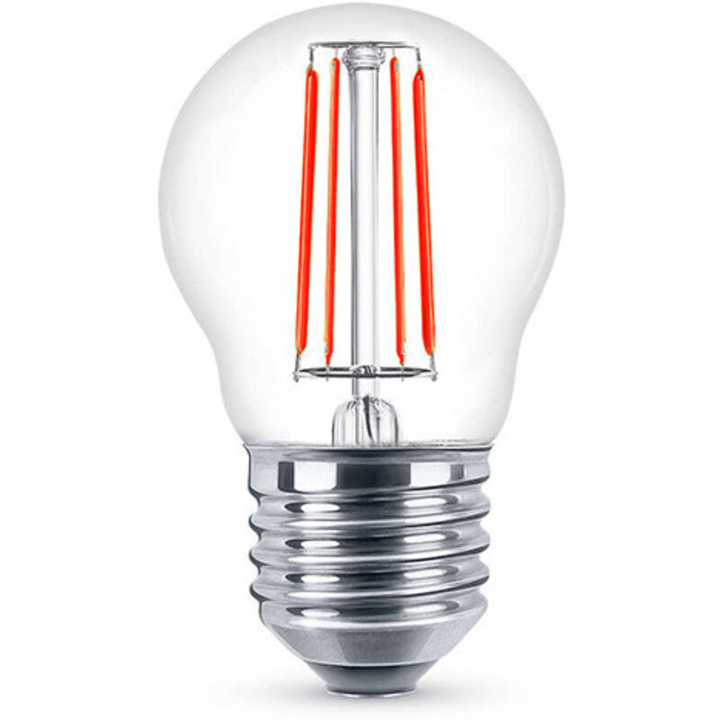 foto del prodotto lampadina led sfera e27 4w con luce rossa