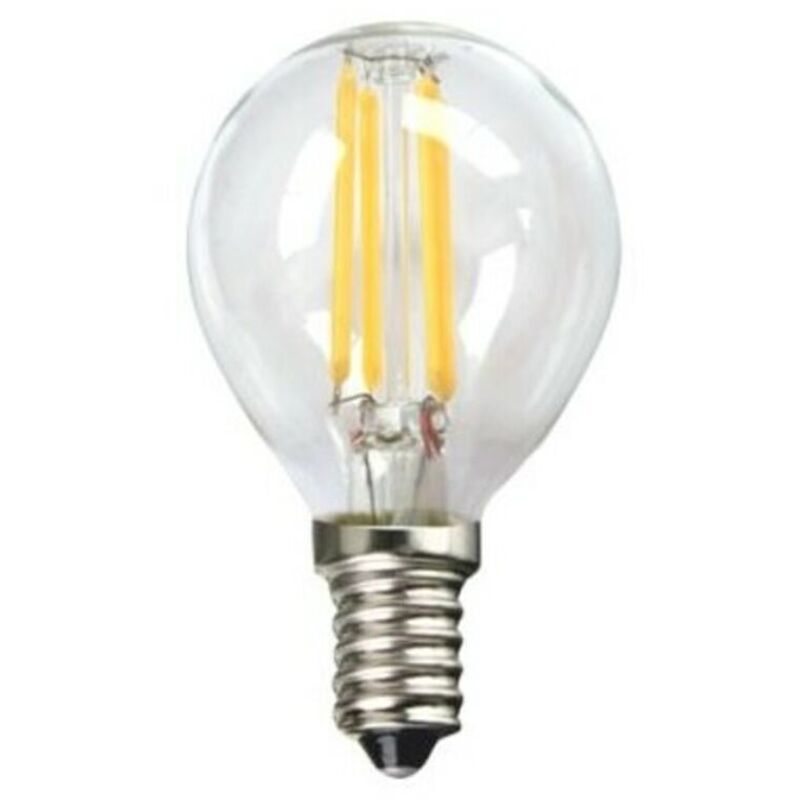 foto del prodotto lampadina led sferica silver electronics 1960314 e14 4w 3000k a luce calda 