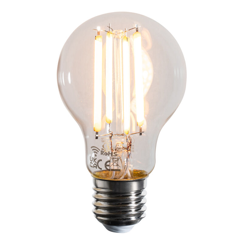 foto del prodotto lampadina led smart e27 dimmerabile in kelvin a60 chiara 7w 806 lm 1800 3000k luedd