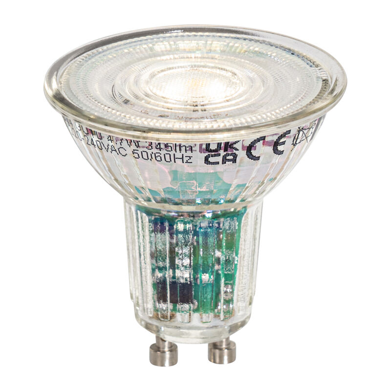 foto del prodotto lampadina led smart gu10 50mm trasparente 4.7w 345 lm 2200 4000k luedd