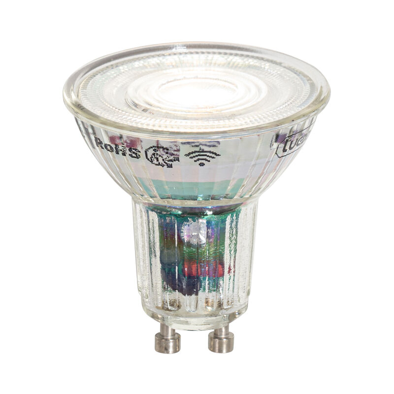 foto del prodotto lampadina led smart gu10 50mm trasparente 4.8w 400 lm 1800 6500k luedd