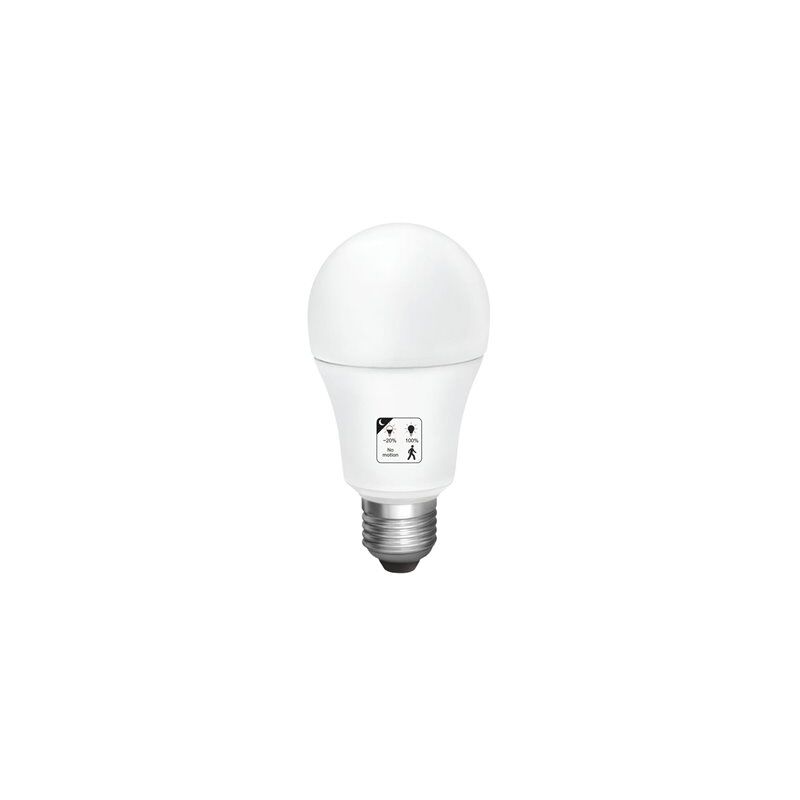 foto del prodotto lampadina led standard con sensore 20 e27 10w calda