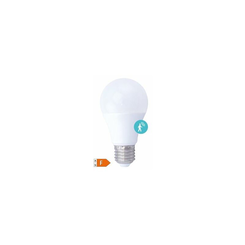 foto del prodotto lampadina led standard con sensore di presenza 9w e27 6000k