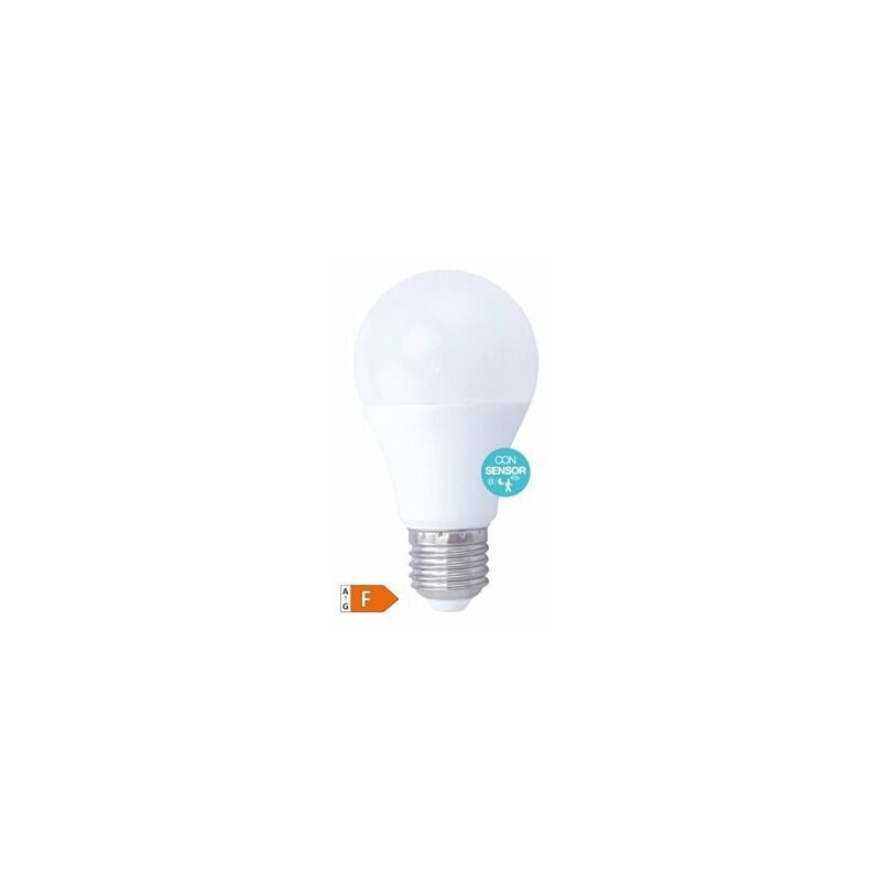 foto del prodotto lampadina led standard con sensore di presenza crepuscolare 9w e27 6000k