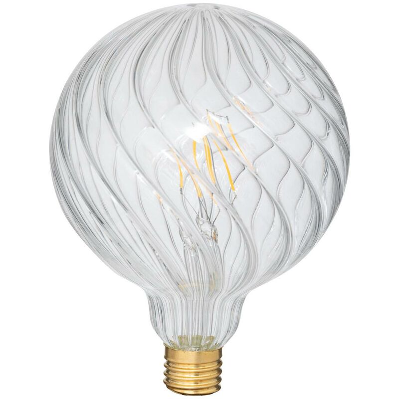 foto del prodotto lampadina led striata d12,5 cm trasparente atmosphera cr ateur d int rieur