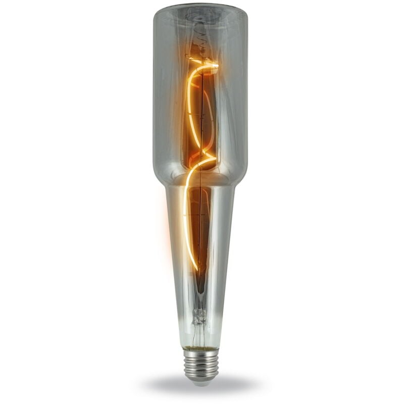 foto del prodotto lampadina led titanio fum a filamento e27 b70 a bottiglia 4w decorativa bianco caldo 2200k novaline