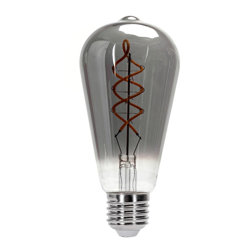 foto del prodotto lampadina led titanio fum a filamento e27 st64 4w decorativa bianco caldo 1800k aigostar