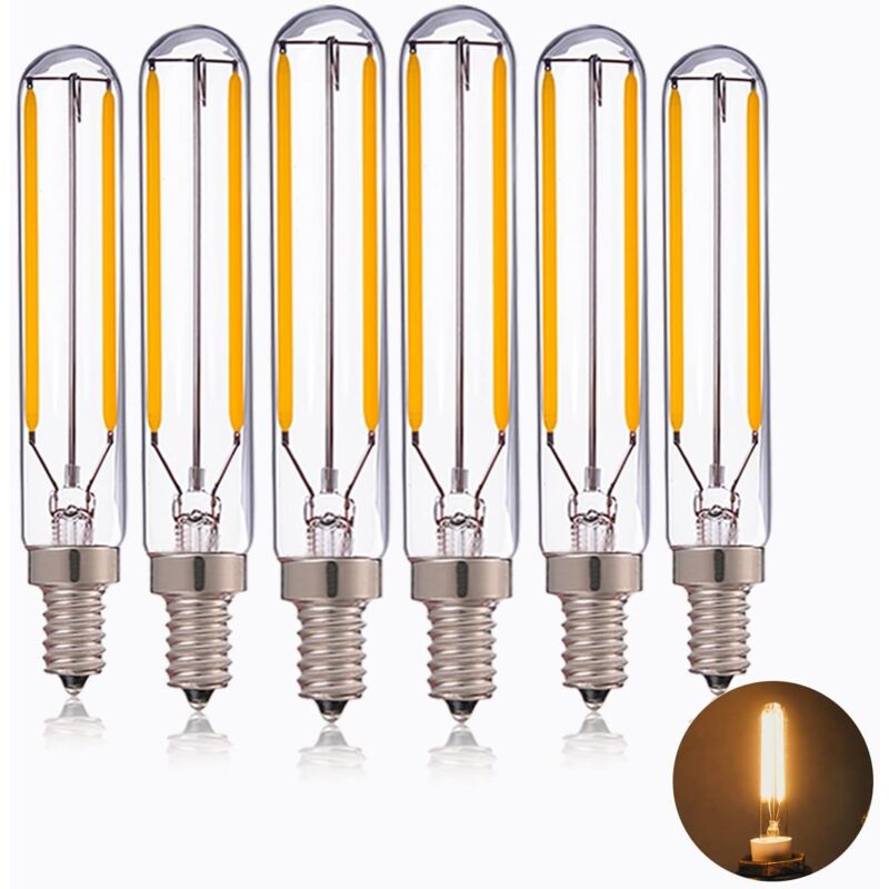 foto del prodotto lampadina led tubolare w, luce pendente lunga led edison t20 t6, sostituzione a incandescenza da 20 w, bianco caldo 2700 k, vintage, base candelabro