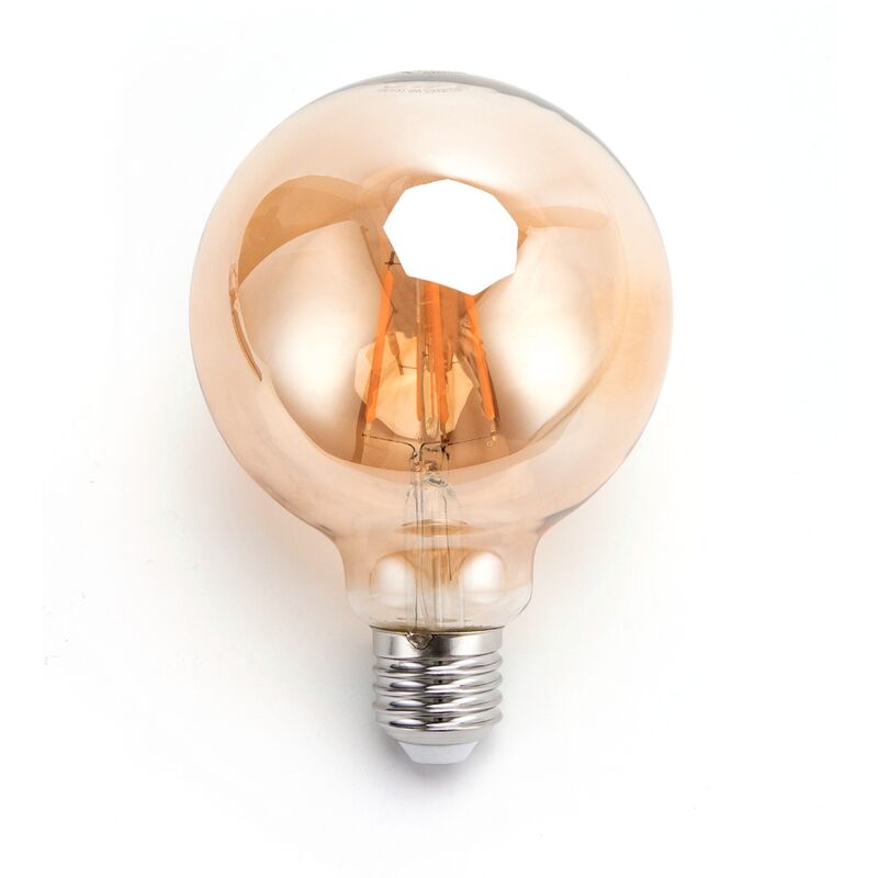 foto del prodotto lampadina led vintage a filamento e27 g95 a globo 4w bianco caldo 2200k aigostar