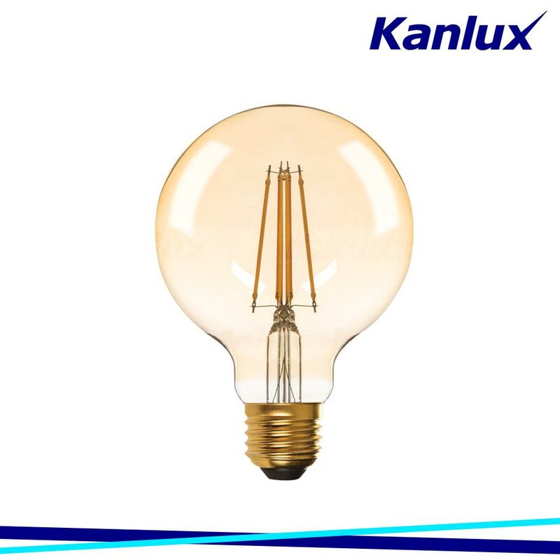 foto del prodotto lampadina led xled g95 7w ww kanlux luce calda