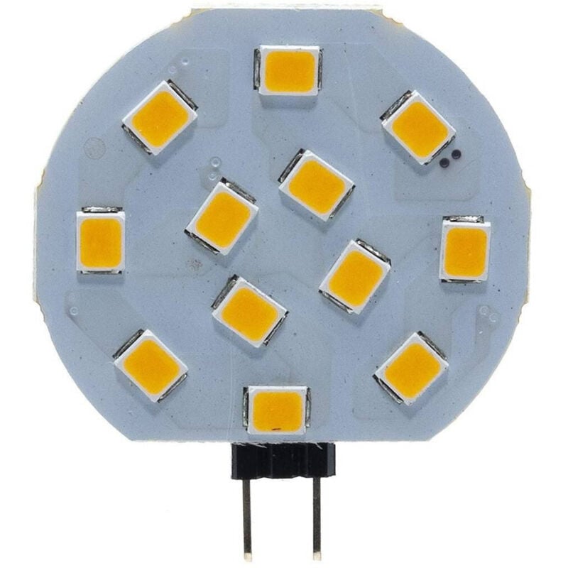 foto del prodotto lampadina luce led slim g4 1.8 watt lampada piatta 12v luce 6500k 3000k 4000k bianco caldo trade shop traesio