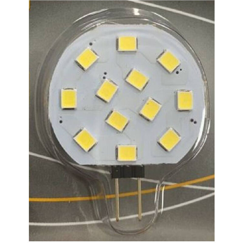 foto del prodotto lampadina luce led slim g4 1.8 watt lampada piatta 12v luce 6500k 3000k 4000k bianco freddo trade shop traesio