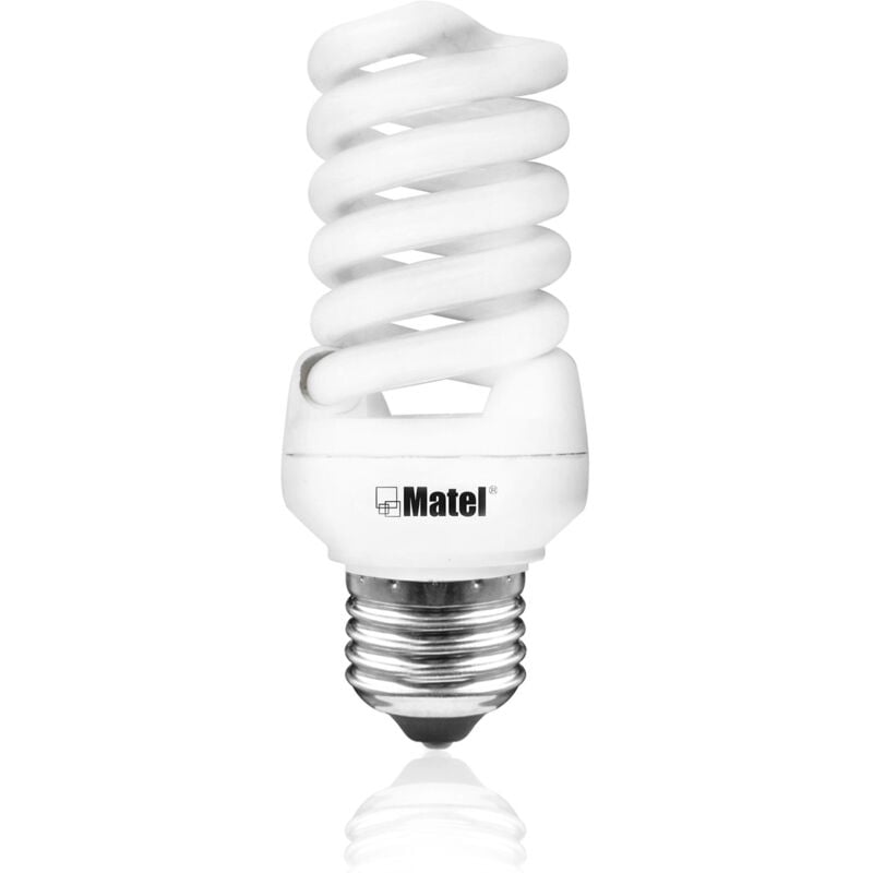 foto del prodotto lampadina matel spirale micro e27 25w a luce fredda a basso consumo