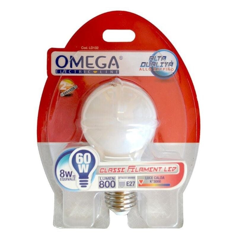 foto del prodotto lampadina milky a goccia filamento a60 7w e27 3000k