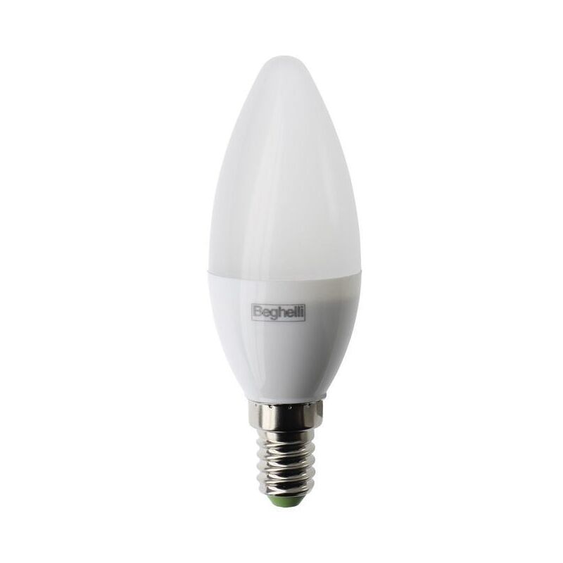 foto del prodotto lampadina oliva led beghelli e14 470 lumen 5w lampadina luce fredda 6500k