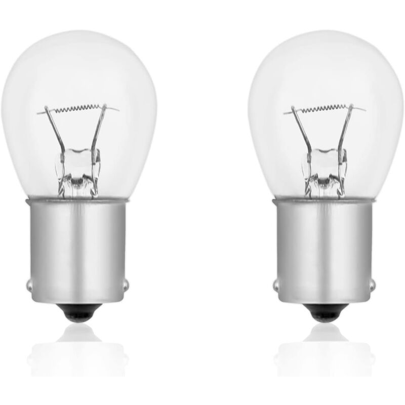 foto del prodotto lampadina per esterni s25 ba15s 12v 21w, dimmerabile, bianco caldo 2700k, per barca, autobus, auto, confezione da 2 classe energetica g 
