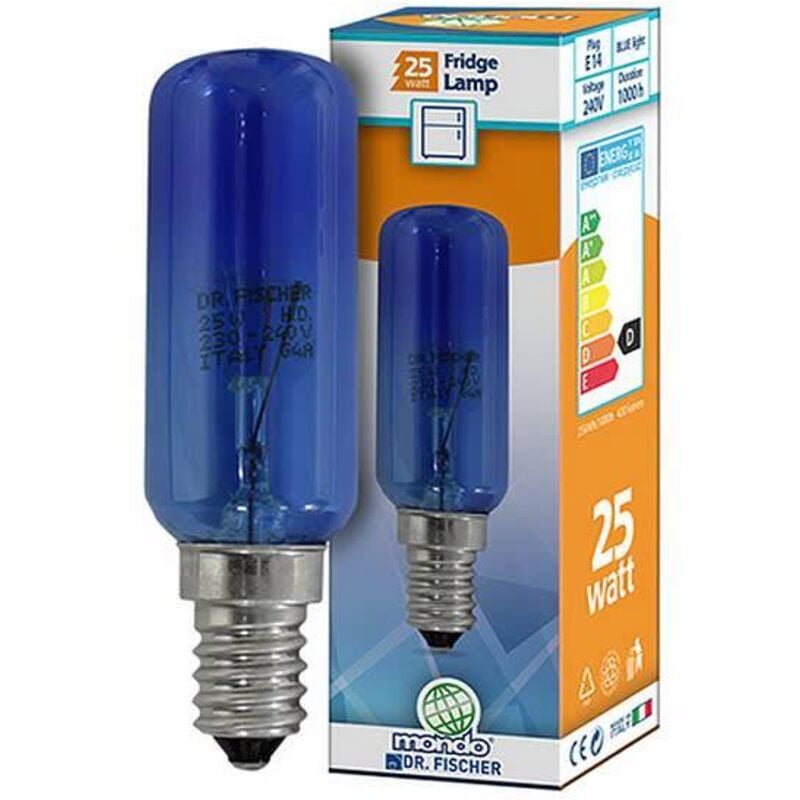 foto del prodotto lampadina per frigorifero 25w e14 blu per vari frigoriferi