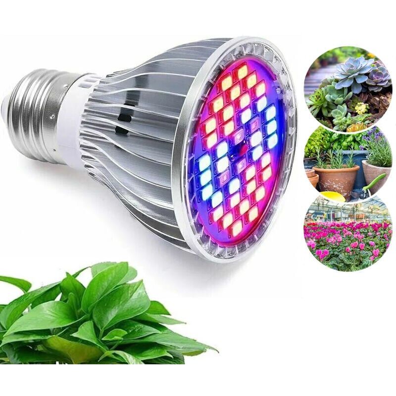 foto del prodotto lampadina per la coltivazione di 30 w e 40 led lampadina per la coltivazione di 30 w a led e27 a spettro completo per piante da interno, 7