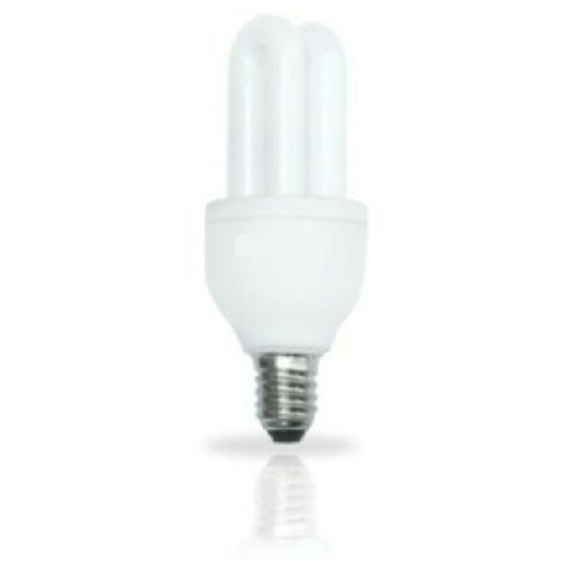 foto del prodotto lampadina risparmio energetico forma 2 tubi u mini 5 watt e14 luce calda trade shop traesio
